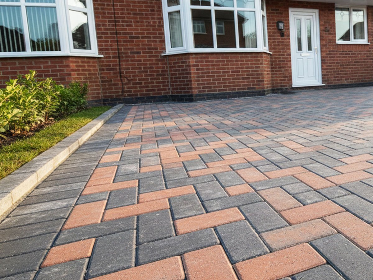 Block Paving driveway to a property in Hightown, West Yorkshire