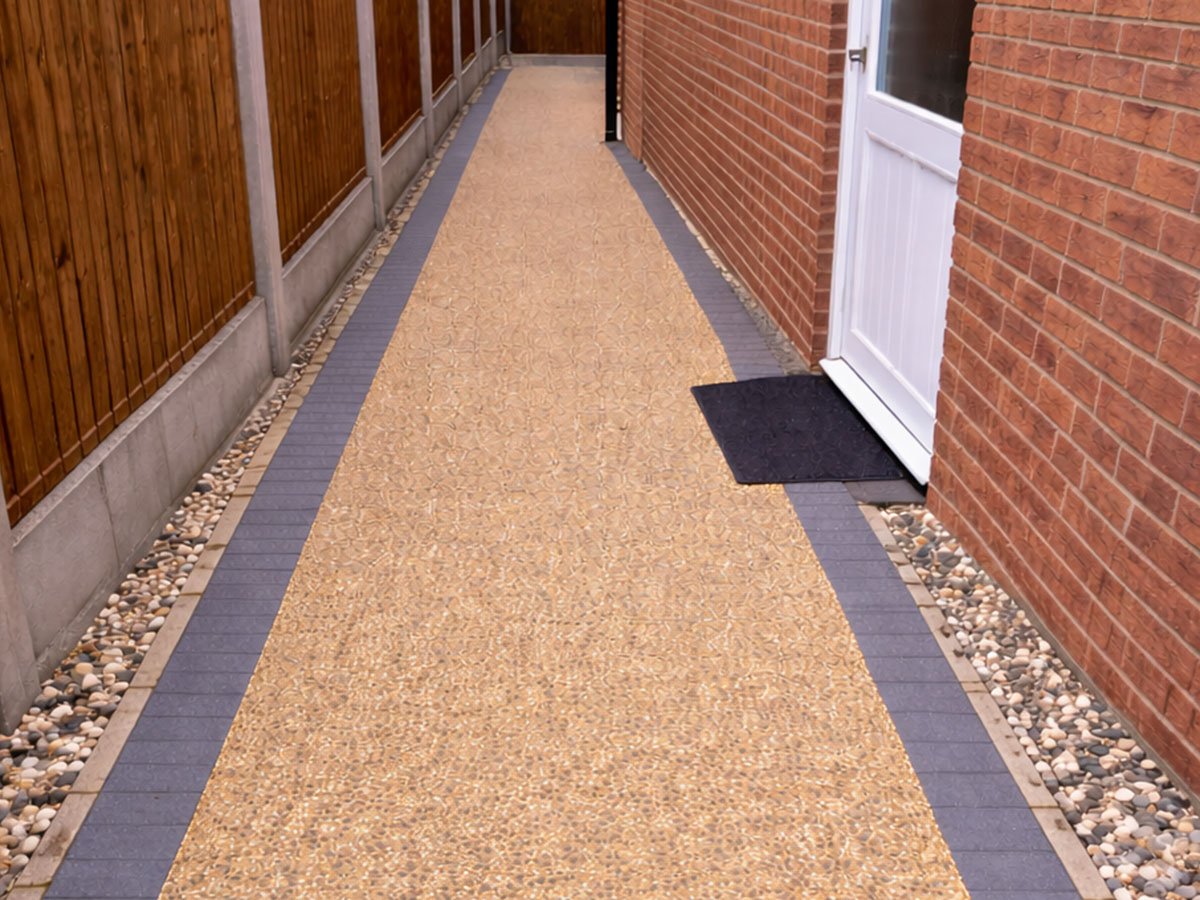 Resin-bound to side of house in Cleckheaton