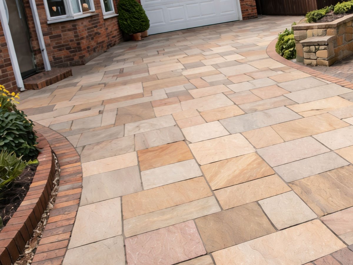 Indian Stone Driveway in Dewsbury