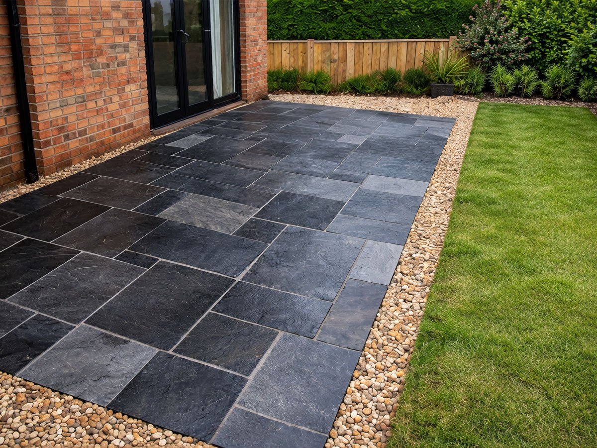 Slate Flag Patio in Batley