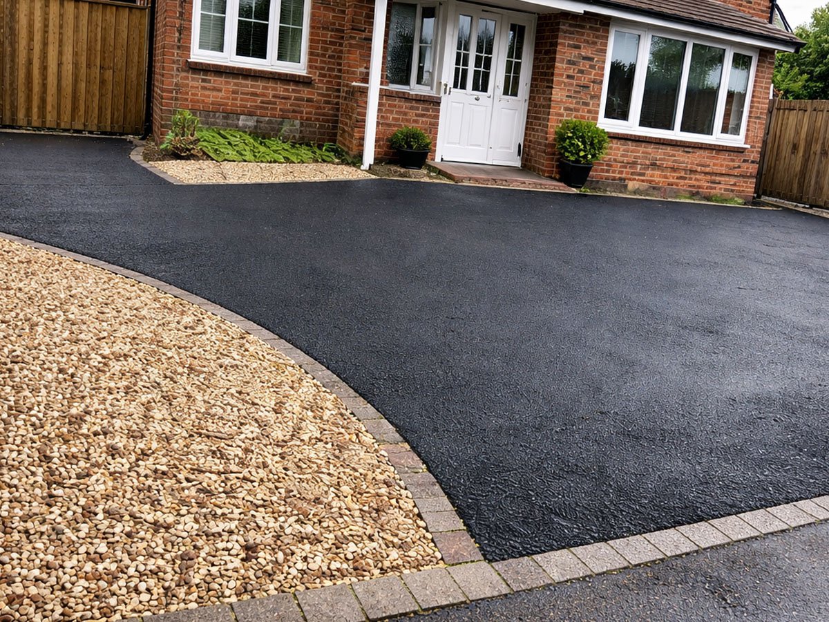Recently laid Tarmac driveway in Cleckheaton