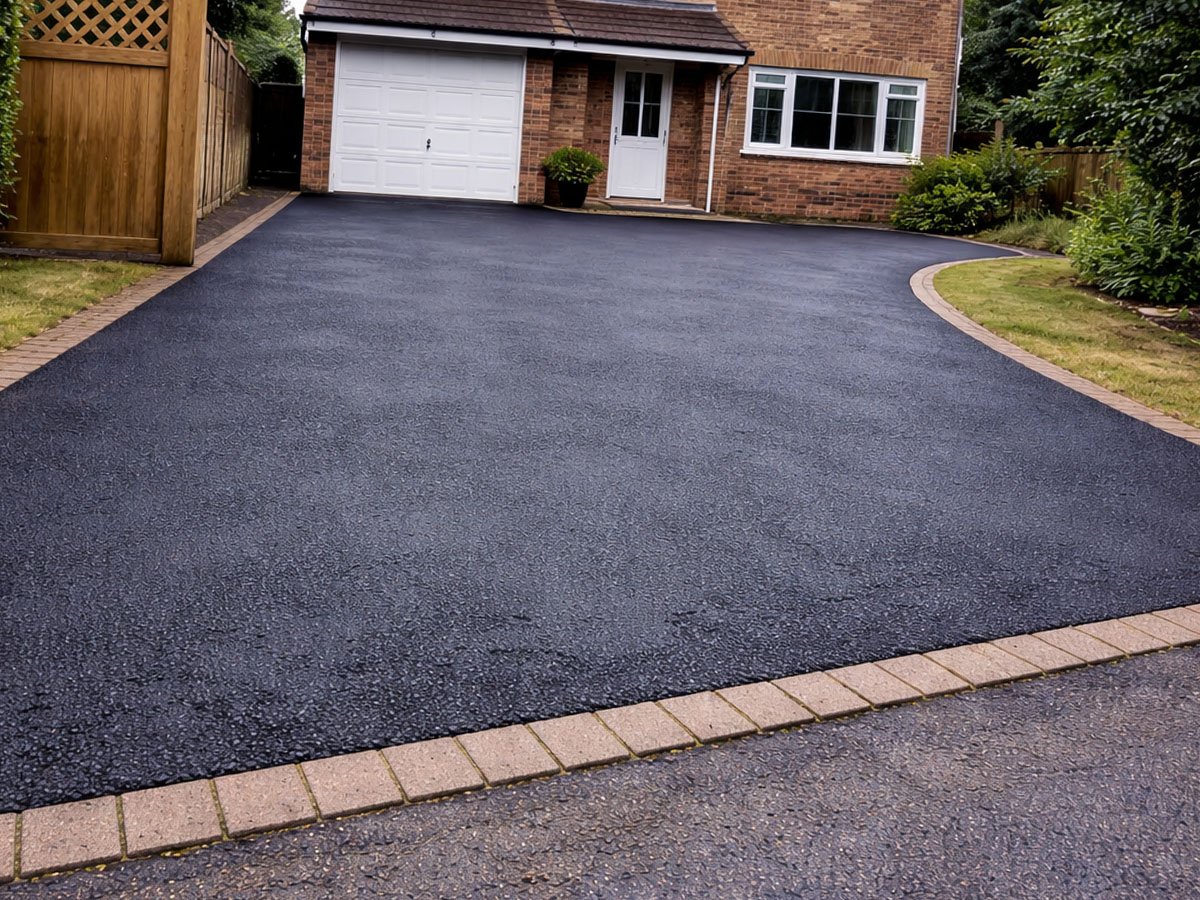 Recently laid Tarmac driveway in Morley